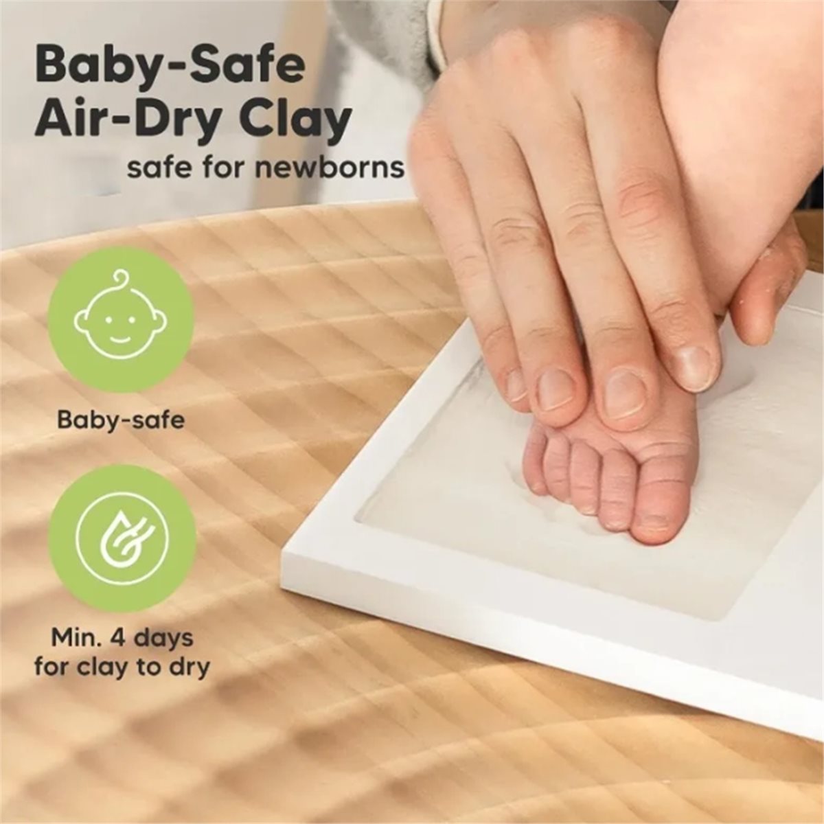 Baby Nursery Frames - Kit de Recuerdo de Huellas de