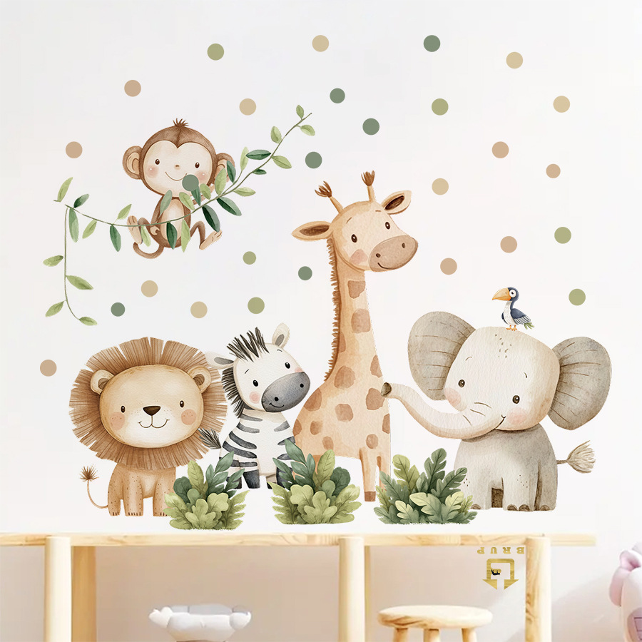 Pegatinas de pared de animales - Baby Nursery Decor Girl reseña y precio