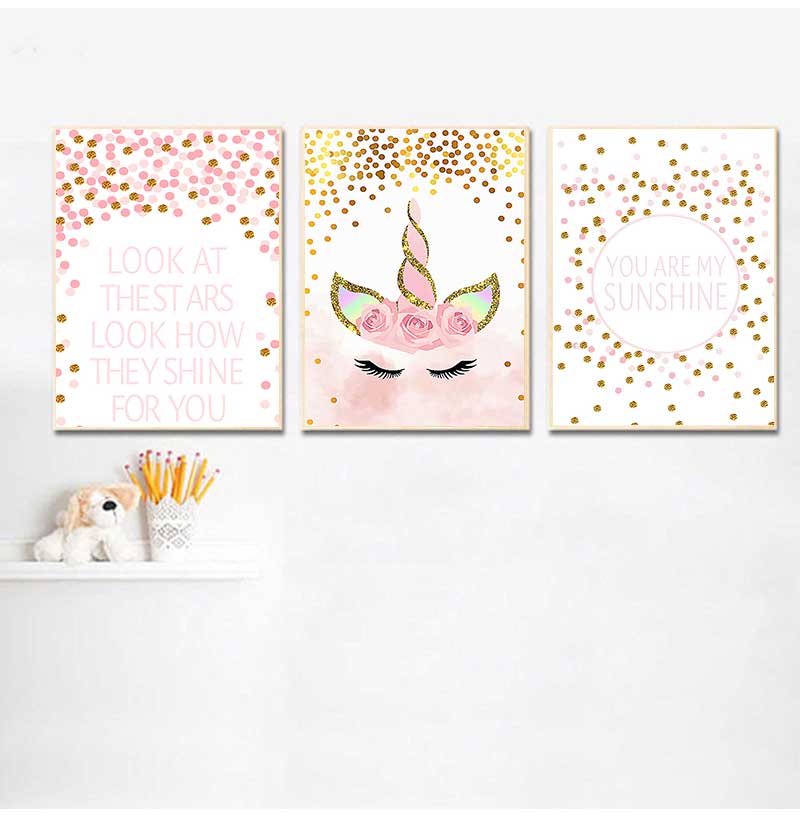 Cuadro Decorativo para Dormito - Baby Girl Nursery Quotes reseña y precio