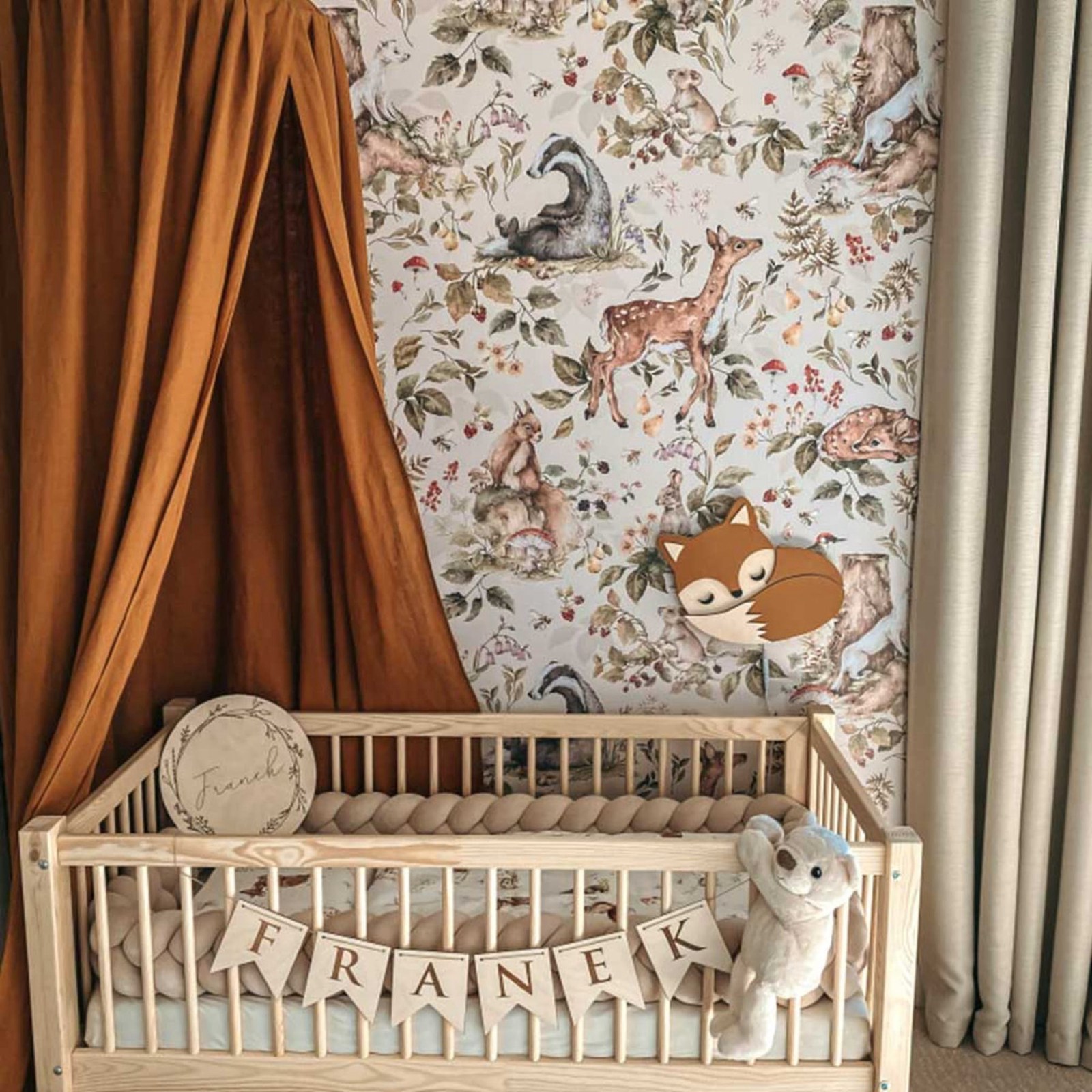 Papel tapiz de bosque bonito,  - Baby Nursery Wall Lights reseña y precio