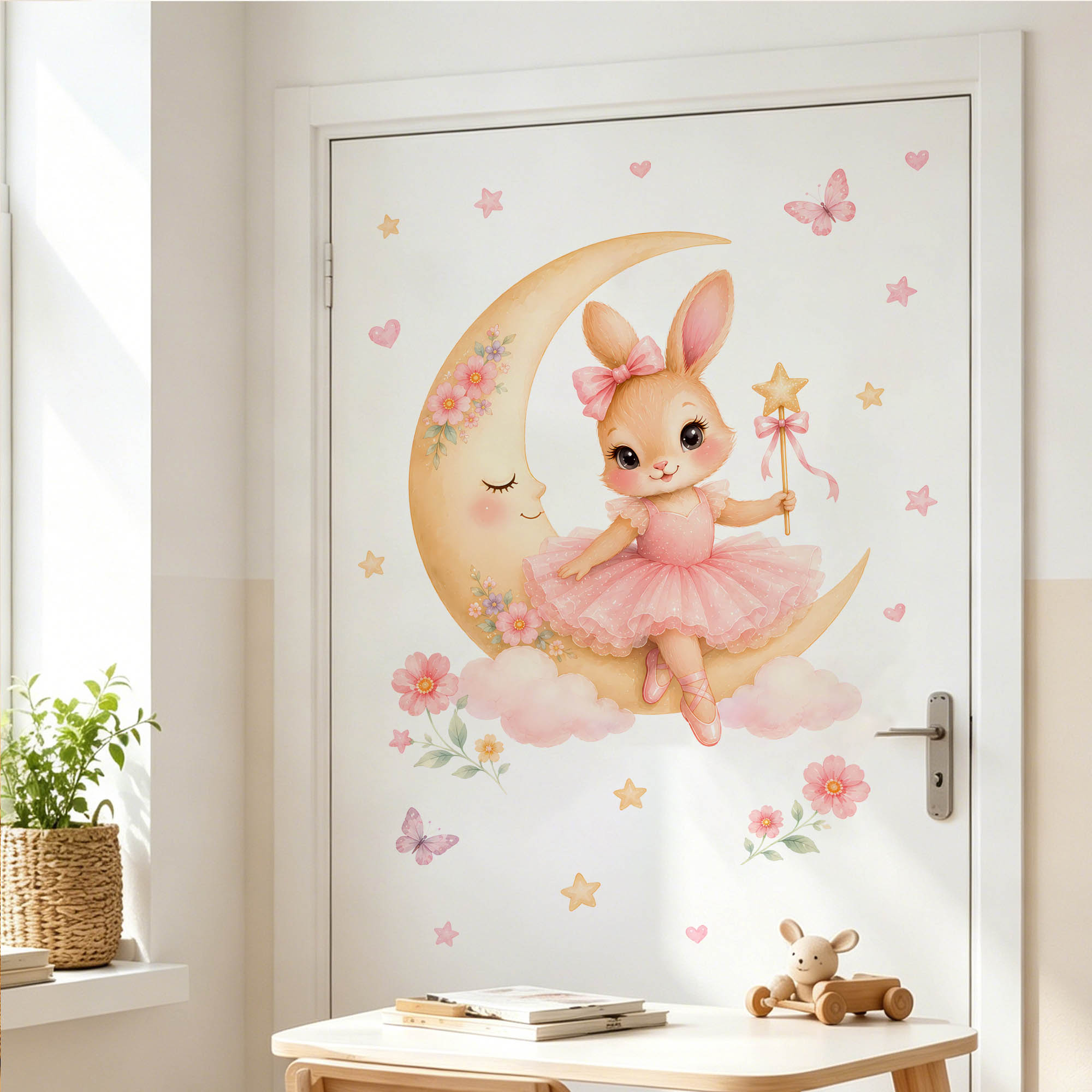 Pegatinas de Pared de Conejita - Baby Nursery Decor Girl reseña y precio