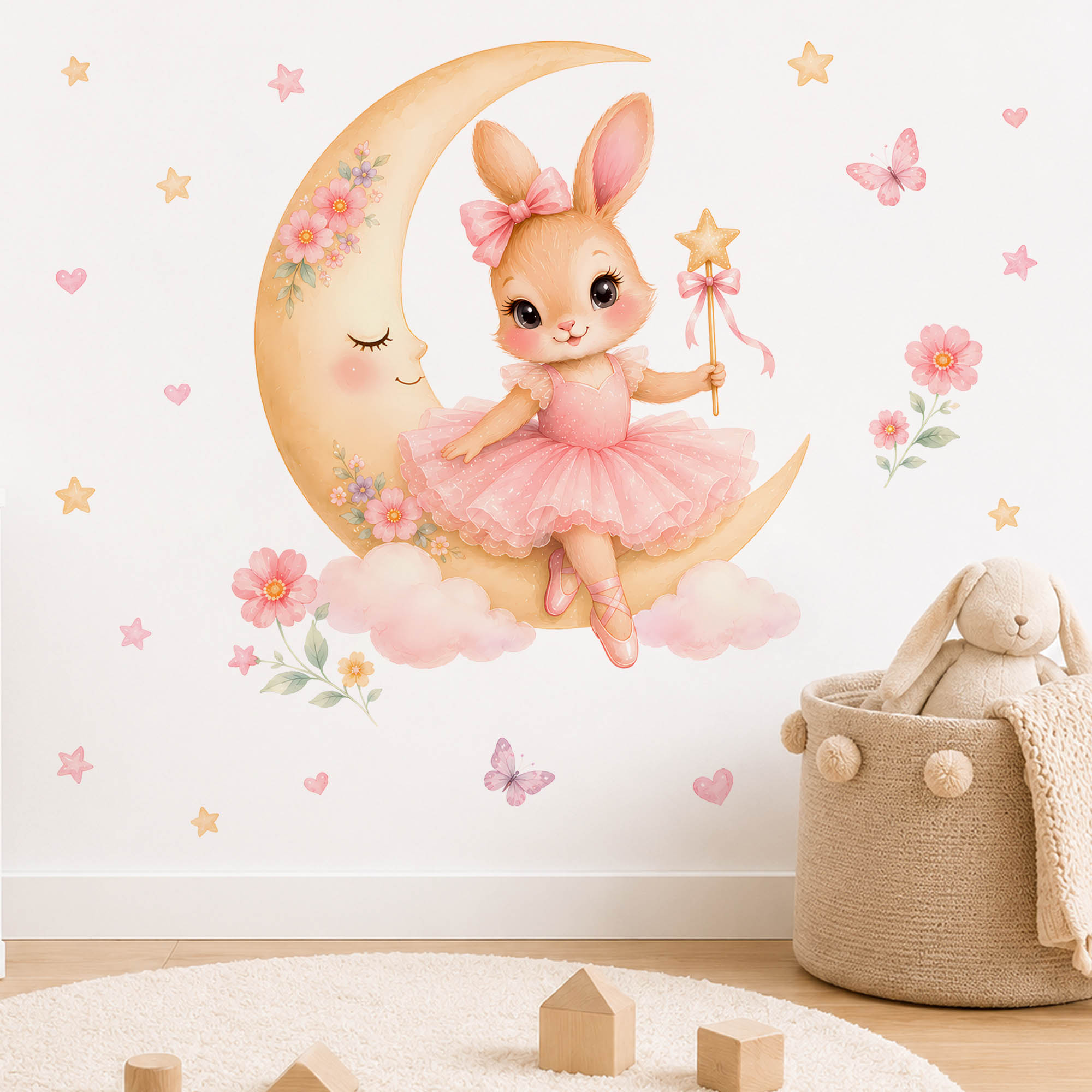 Pegatinas de Pared de Conejita - Baby Nursery Decor Girl reseña y precio