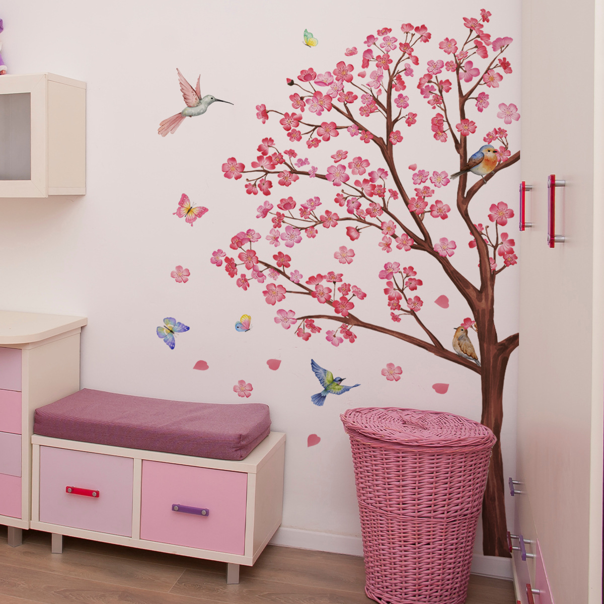 Pegatinas de pared de flores y - Baby Nursery Decor Girl reseña y precio
