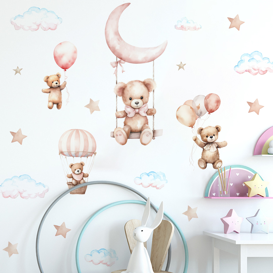 Pegatinas de pared de nube con - Baby Nursery Boy reseña y precio