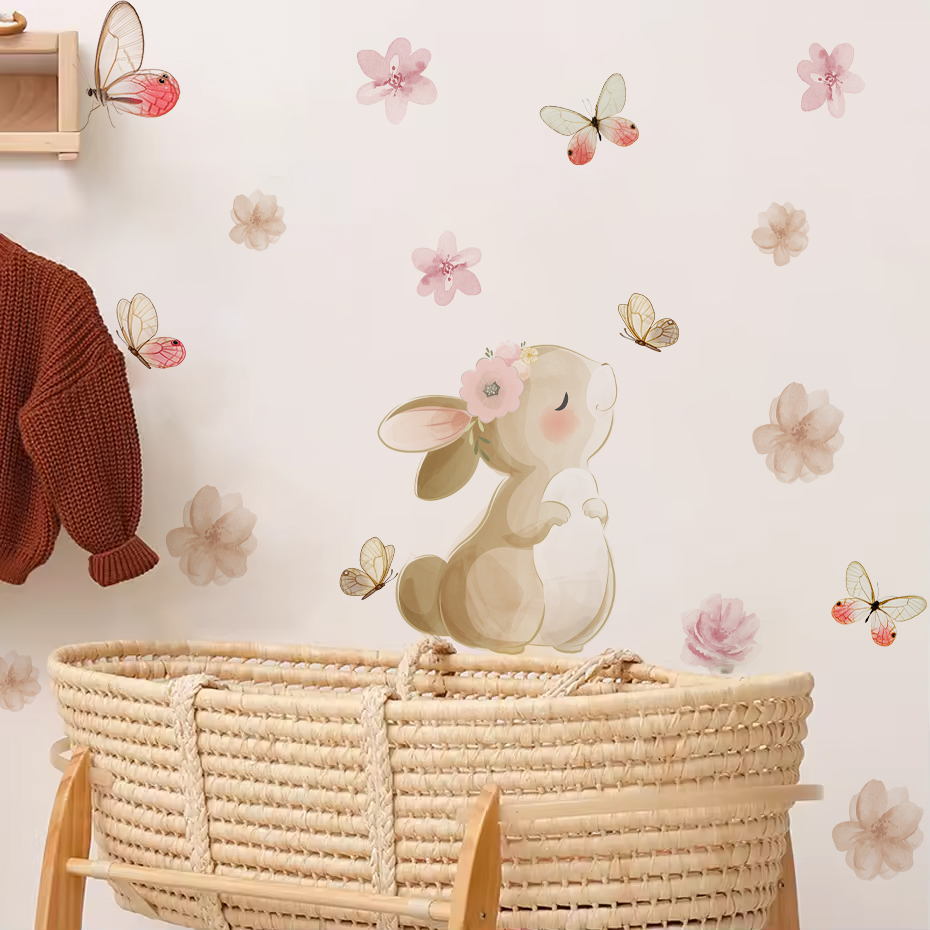 Pegatina de pared de mariposa  - Baby Nursery Decor Girl reseña y precio