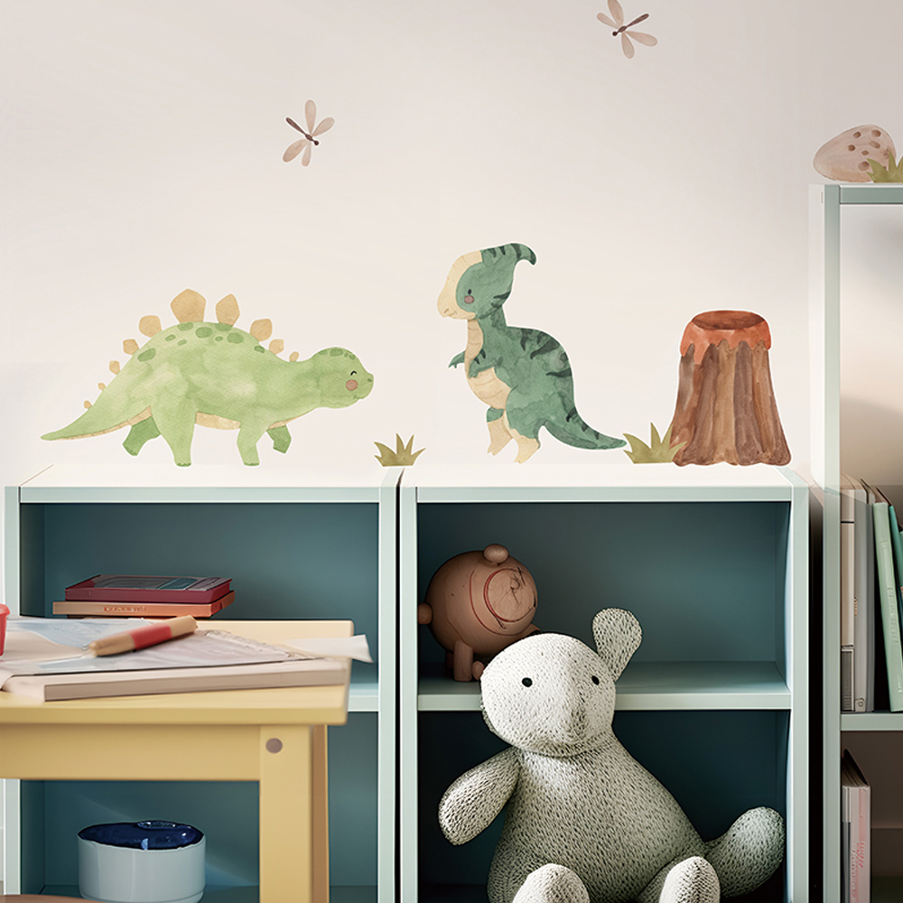Calcomanías de pared de dinosa - Baby Nursery Decor Girl reseña y precio