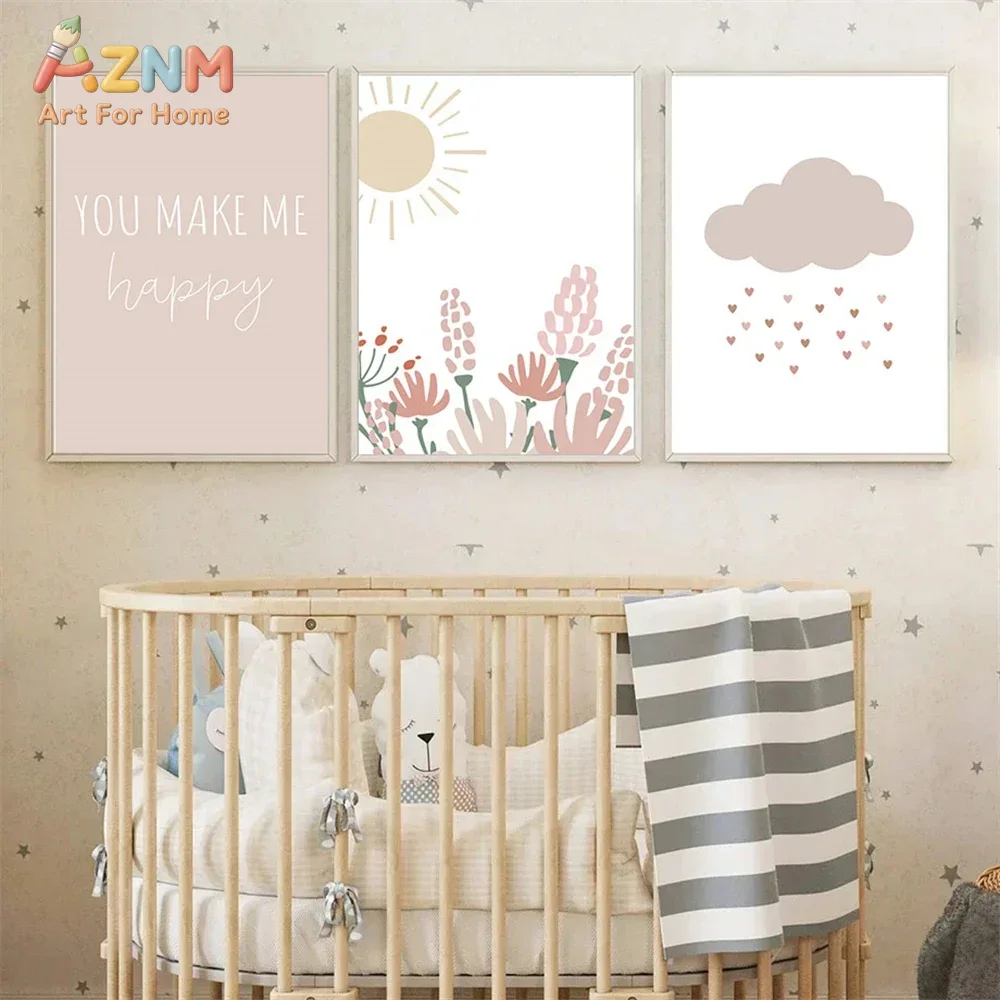 AZNM, cuadro decorativo de par - Baby Girl Nursery Quotes reseña y precio