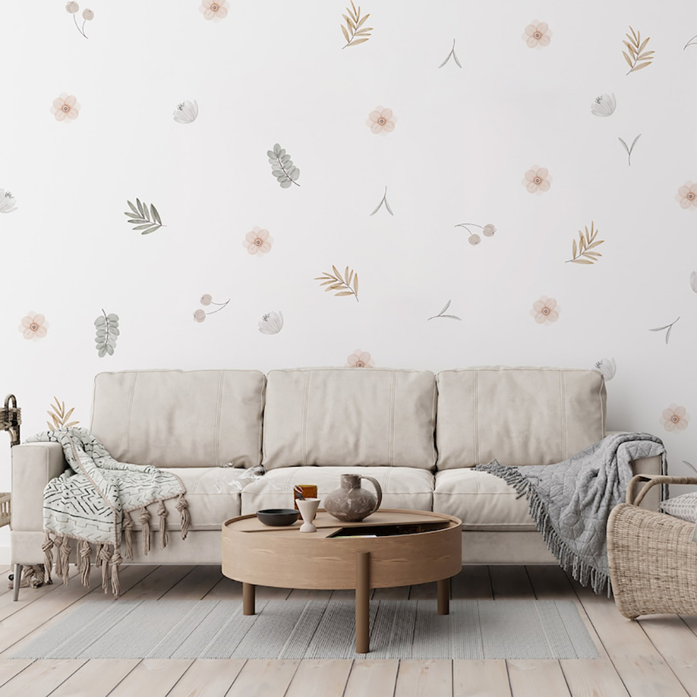 Calcomanías de pared botánicas - Baby Nursery Decor Girl reseña y precio