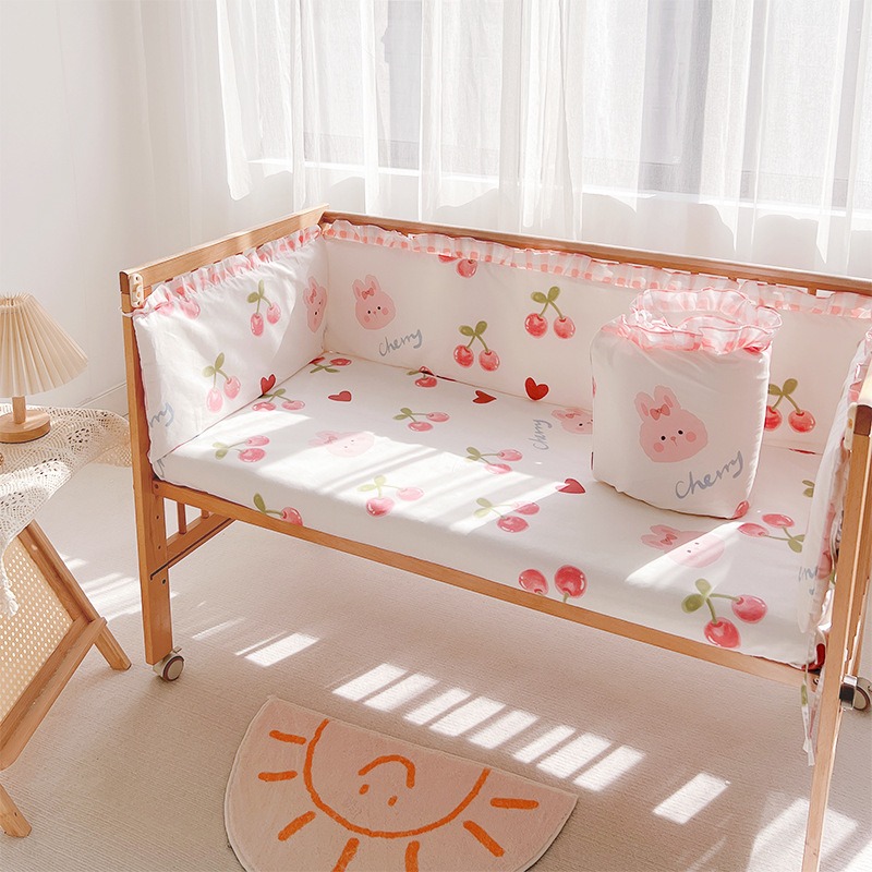 Juego de cama para cuna de 5 u - Baby Nursery Decor Girl reseña y precio
